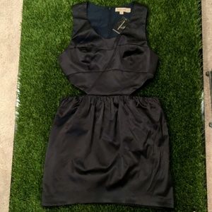 Dark Navy dress with side cut outs!